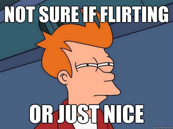 flirting or nice